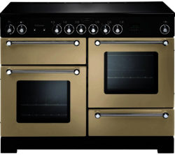 RANGEMASTER  Kitchener 110 Electric Ceramic Range Cooker - Cream & Chrome